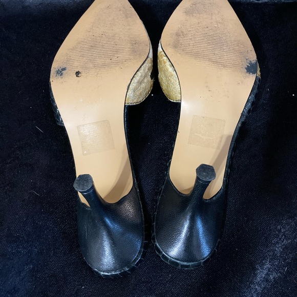 Moda Spana black/brown snakeskin pumps size 6.5 - Picture 5 of 5